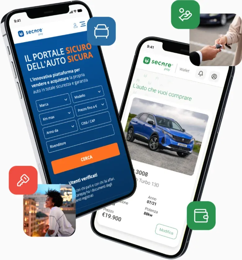Trova la tua auto usata su motors.secarepay.com